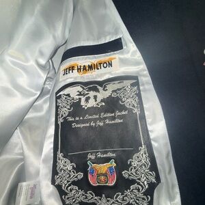 Jeff Hamilton Limited Edition Bomber Jacket - Black and Silver